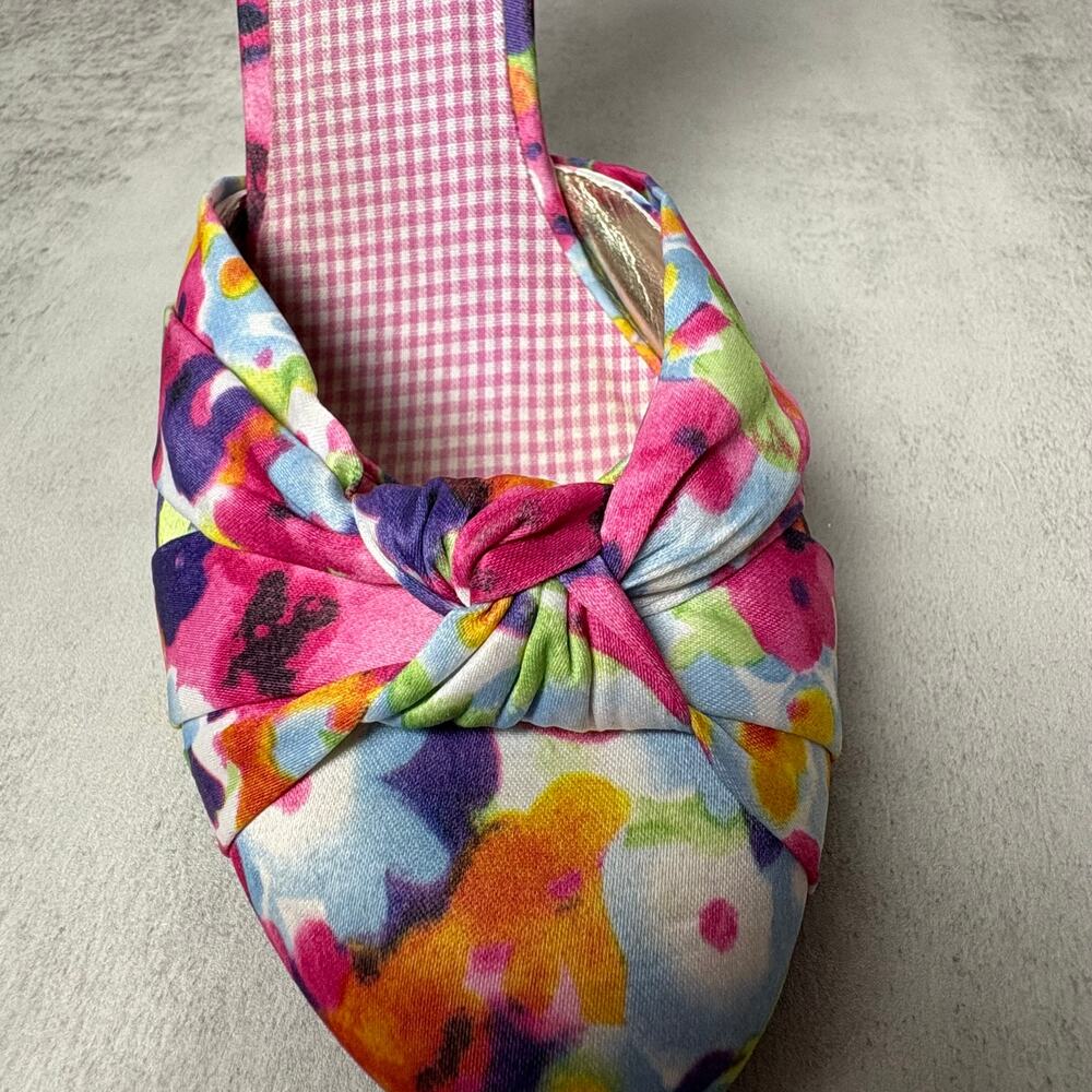 Rocket Dog Brand K9 Satin Floral Pattern Heel Adjustable Ankle Strap Women's 9.5 - Picture 6 of 15